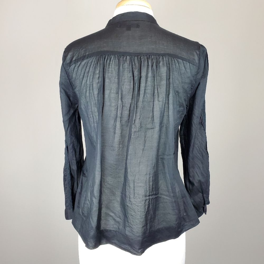 Madewell Black Crochet Detail Top - Picture 4 of 5